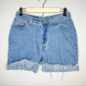Vintage Levi’s High Waisted Denim Jean Shorts